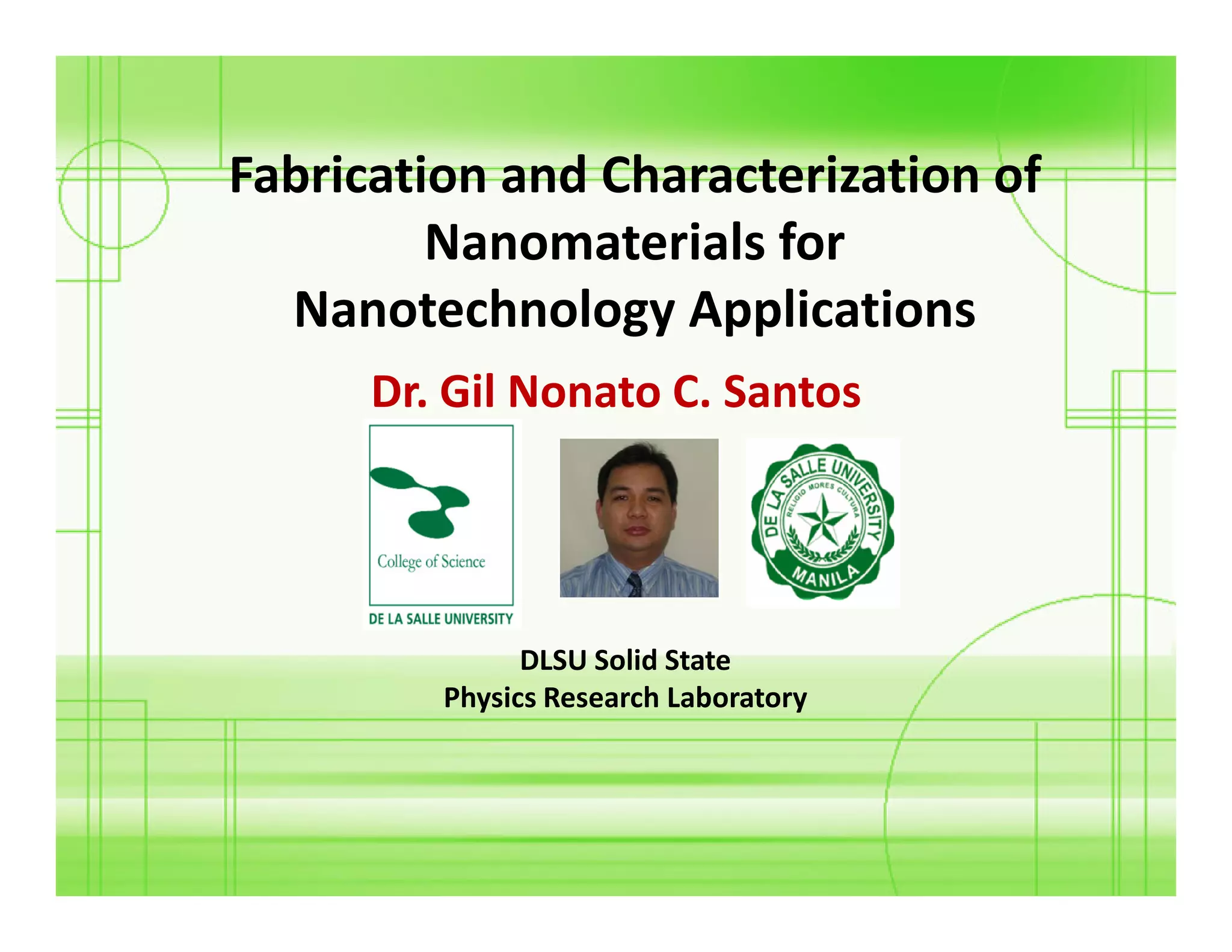 Microsoft power point dlsu solid state physics laboratory list of