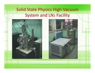 Solid State Physics Lab Microsoft power point dlsu solid state physics laboratory list of ...