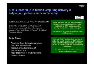 Microsoft Power Point Dublin Saa S Event Cloud Computing