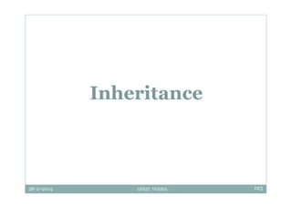 28-11-2014 ANKIT VERMA 123
Inheritance
 