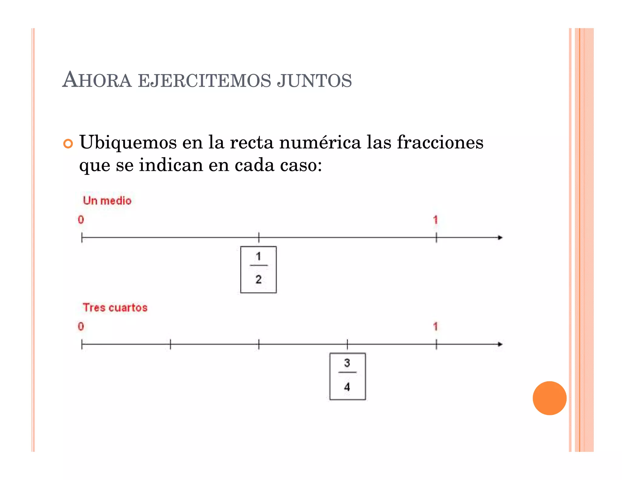 Microsoft power point fracciones en recta numérica 5º | PDF