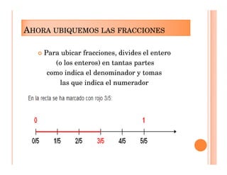 Microsoft power point fracciones en recta numérica 5º | PDF