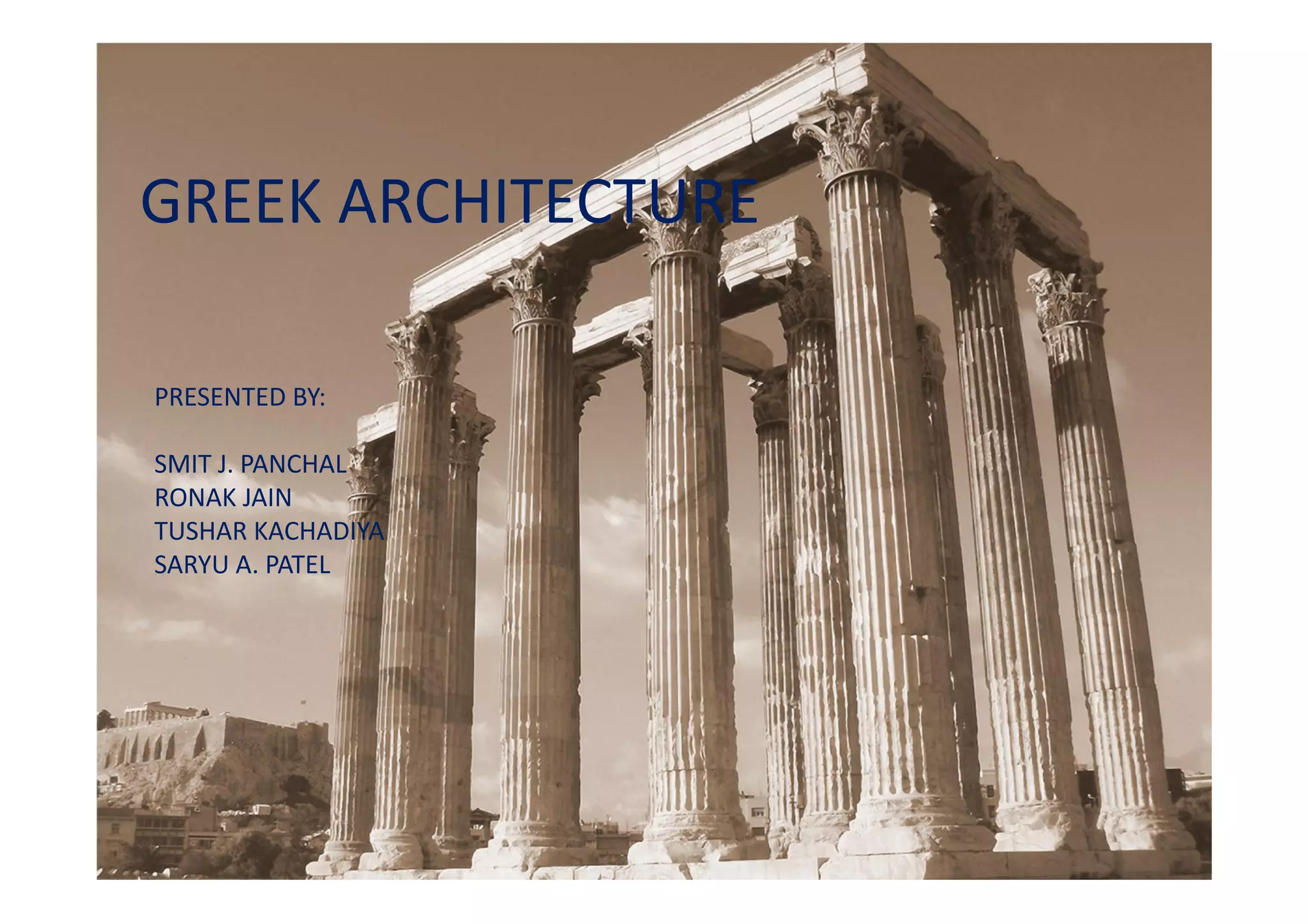 Greek architecture | PDF