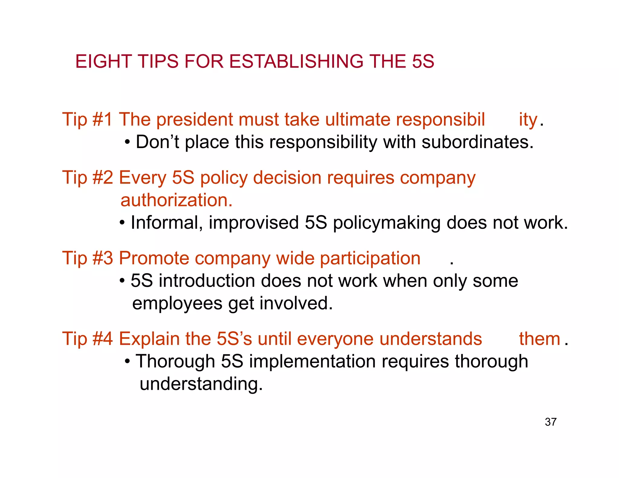 How to implement 5S - Japanese technique presentation by netpeckers management academy