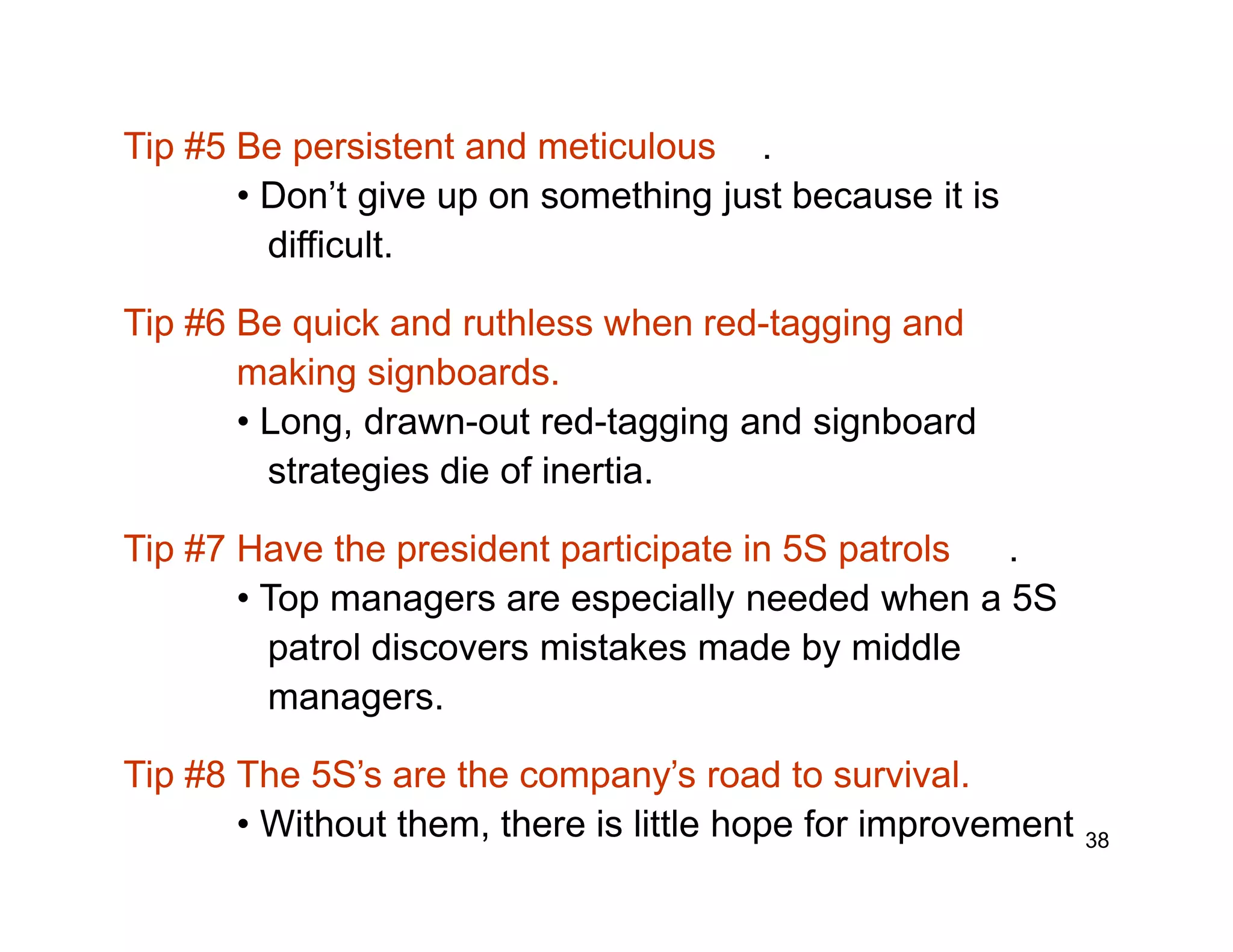 How to implement 5S - Japanese technique presentation by netpeckers management academy