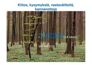 Kiitos, kysymyksiä, vastaväitteitä,
kannanottoja
tomi.dahlberg@aalto.fitomi.dahlberg@aalto.fi
52
© Tietotekniikan Liitto ja Tomi Dahlberg 14.06.2010
tomi.dahlberg@aalto.fitomi.dahlberg@aalto.fi
ttomi.dahlberg@jyu.fiomi.dahlberg@jyu.fi (1.8 lukien)(1.8 lukien)
050 550 5718050 550 5718
 