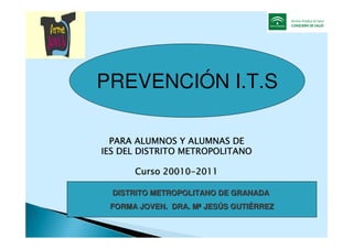 PARA ALUMNOS Y ALUMNAS DEPARA ALUMNOS Y ALUMNAS DEPARA ALUMNOS Y ALUMNAS DEPARA ALUMNOS Y ALUMNAS DE
IES DEL DISTRITO METR...