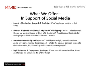 Enterprise Social Media - by KME Internet Marketing of DC