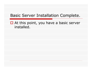 Lamp Server With Drupal Installation