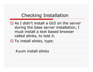 Lamp Server With Drupal Installation