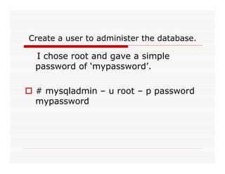 Lamp Server With Drupal Installation