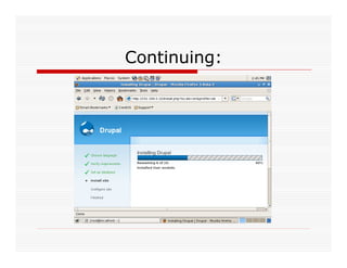 Lamp Server With Drupal Installation