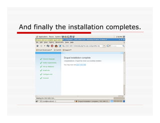 Lamp Server With Drupal Installation