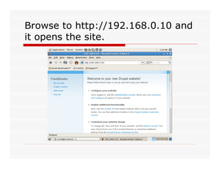 Lamp Server With Drupal Installation