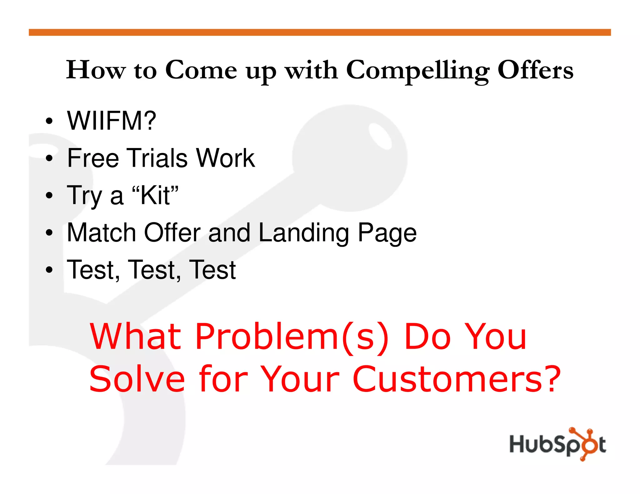 Lead Generation - Landing Page HubSpot May2009