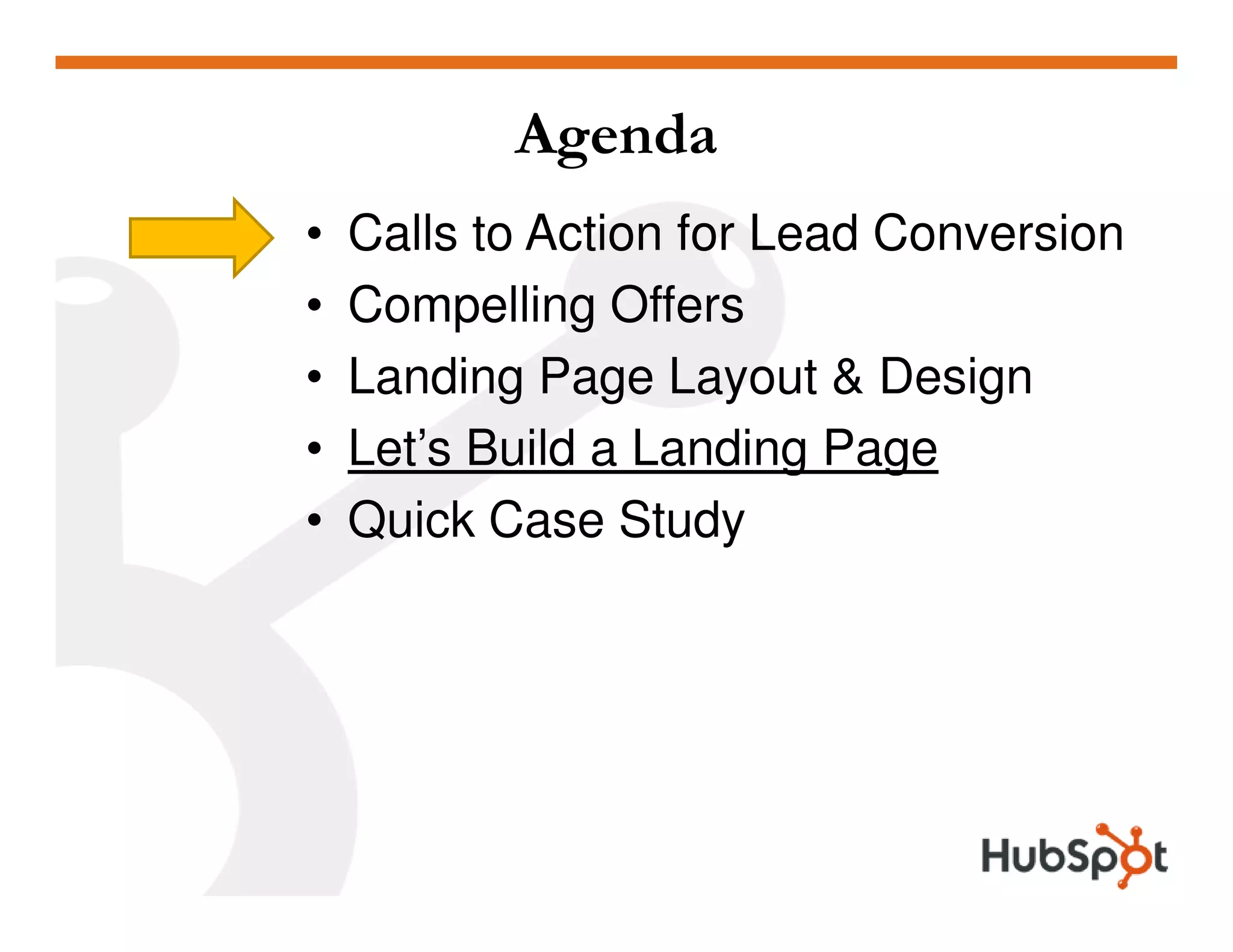 Lead Generation - Landing Page HubSpot May2009
