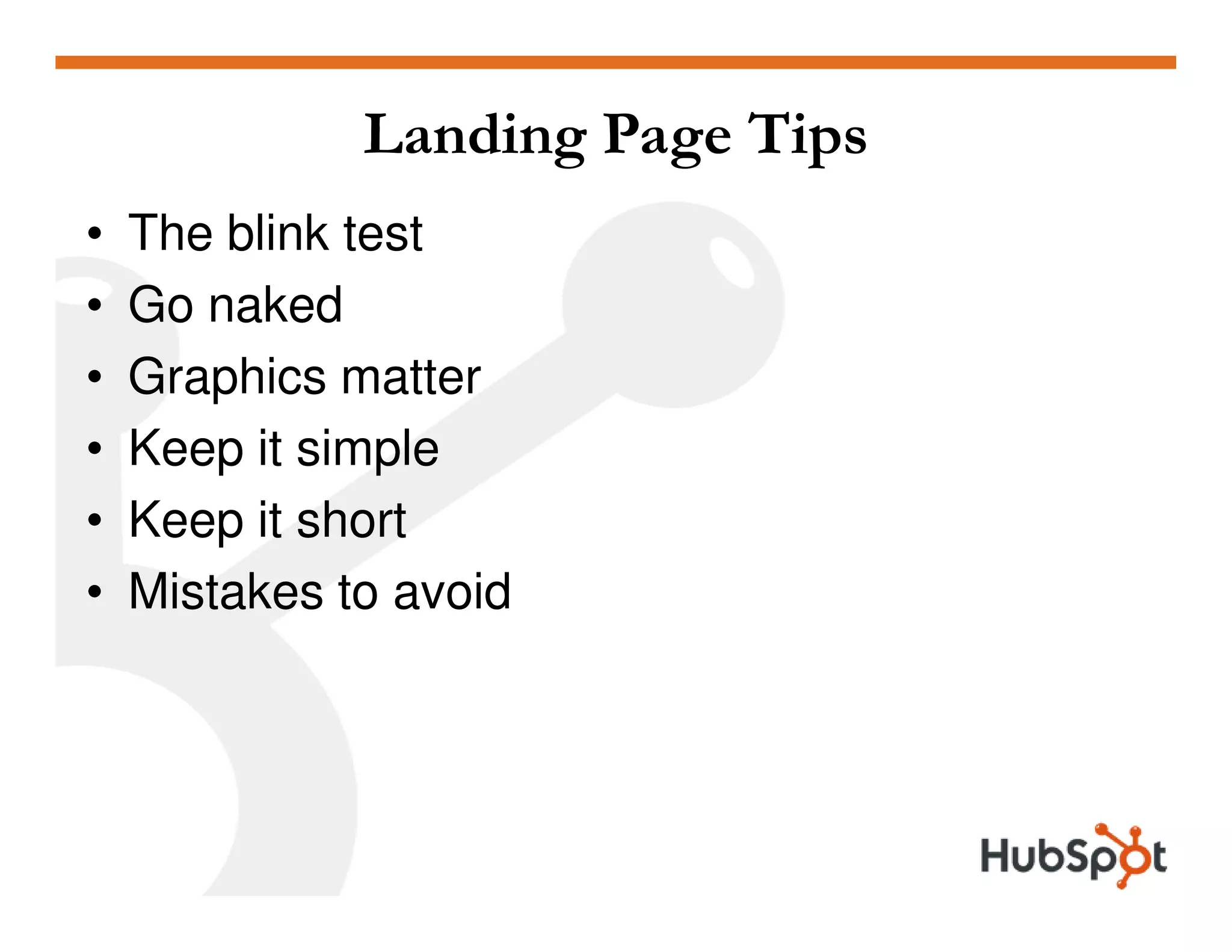 Lead Generation - Landing Page HubSpot May2009