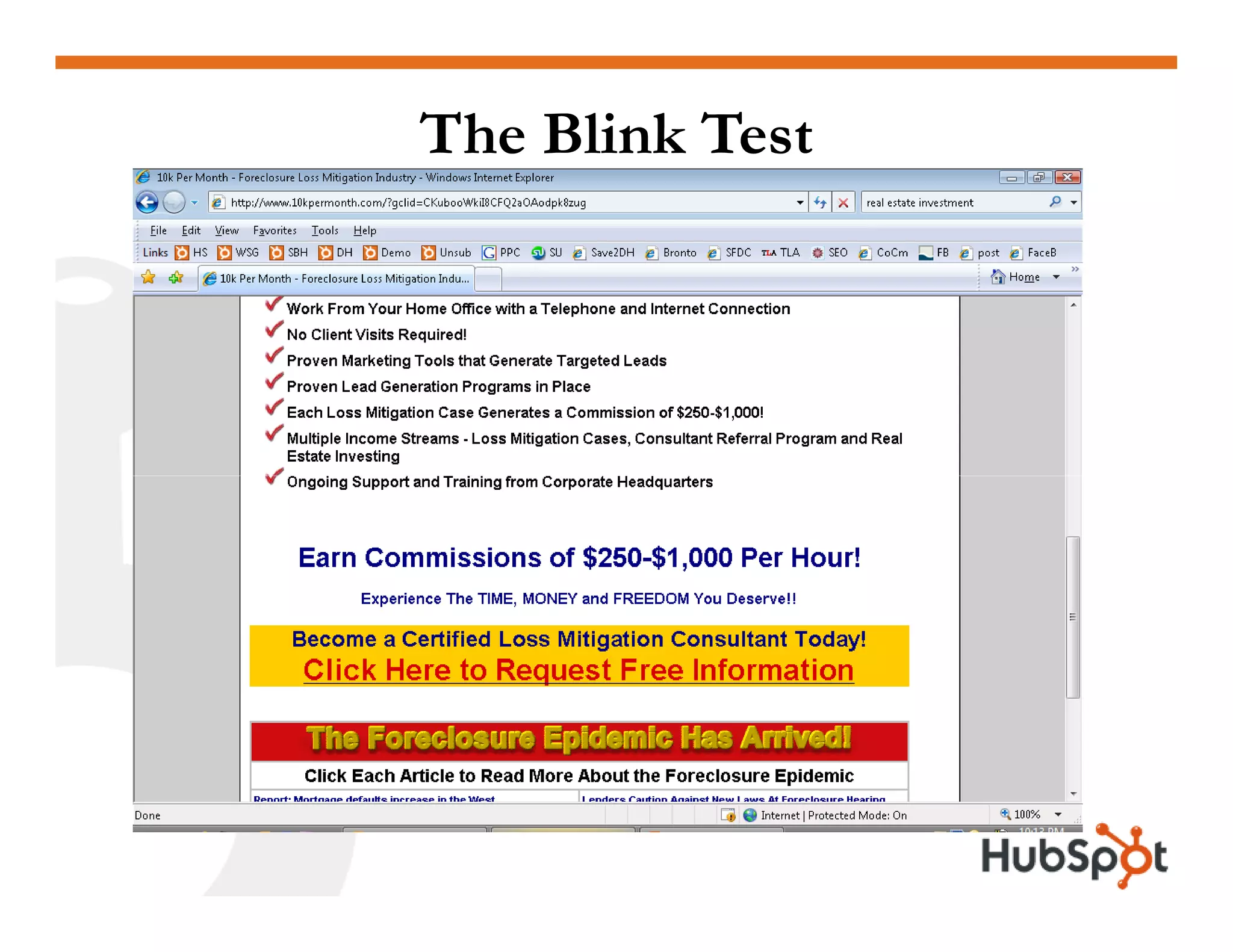 Lead Generation - Landing Page HubSpot May2009