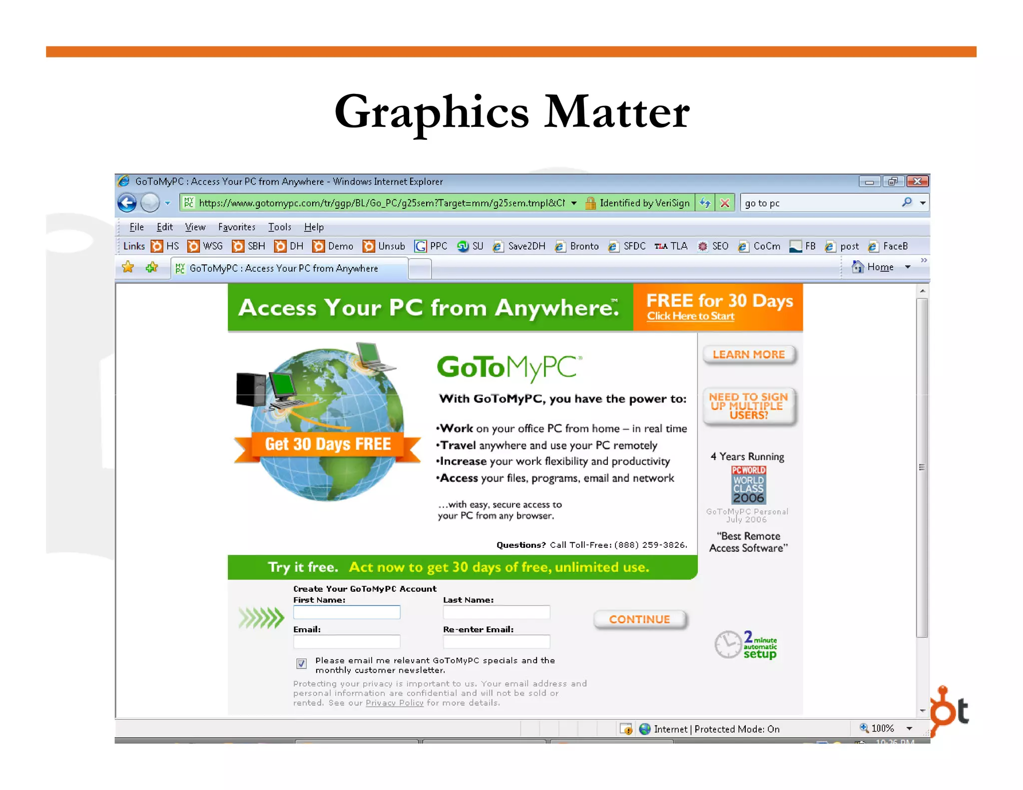 Lead Generation - Landing Page HubSpot May2009