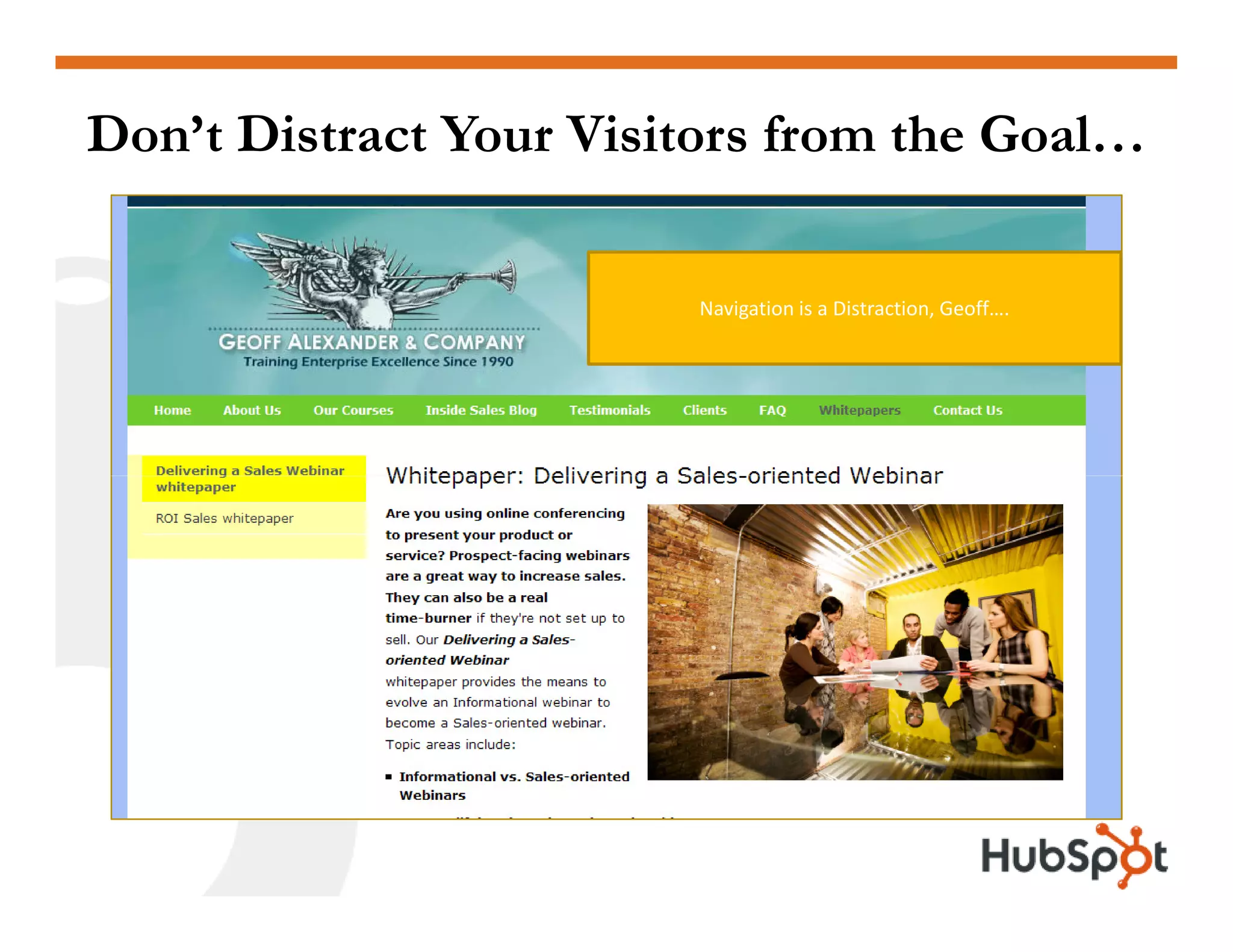 Lead Generation - Landing Page HubSpot May2009