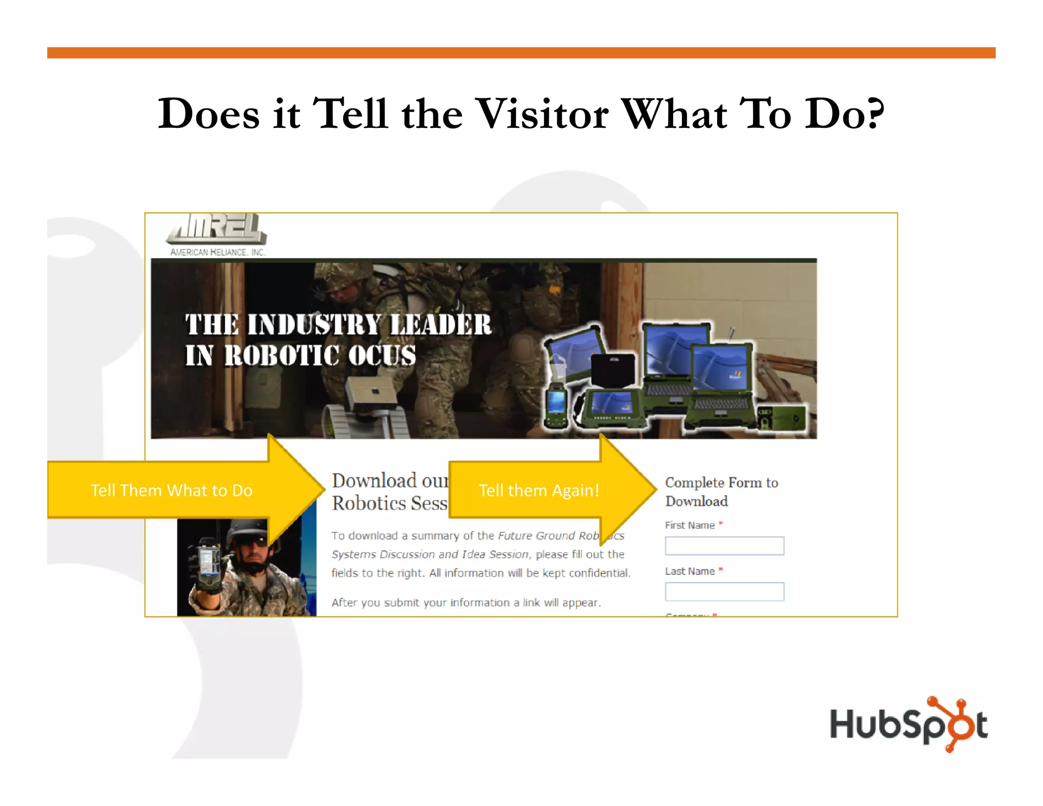 Lead Generation - Landing Page HubSpot May2009