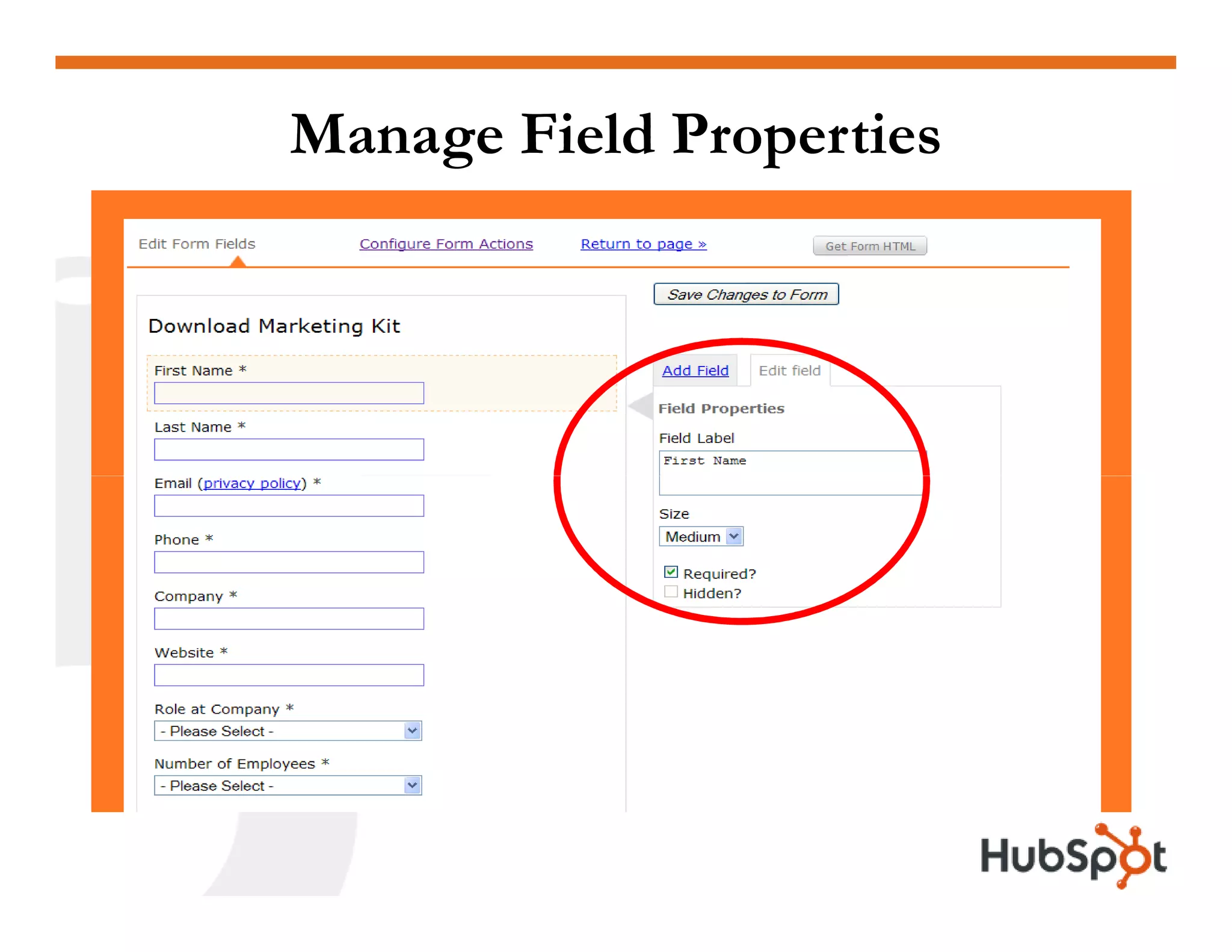 Lead Generation - Landing Page HubSpot May2009