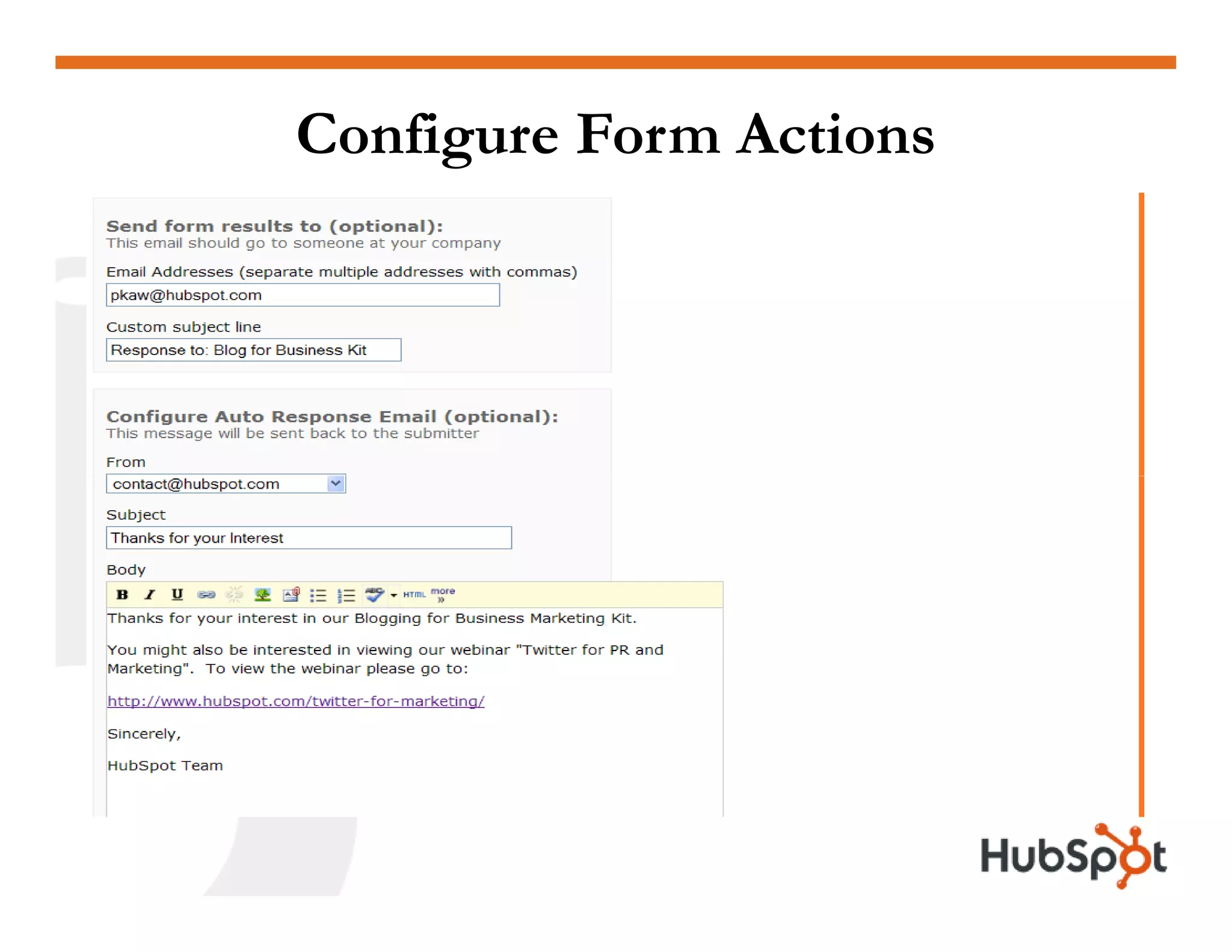 Lead Generation - Landing Page HubSpot May2009