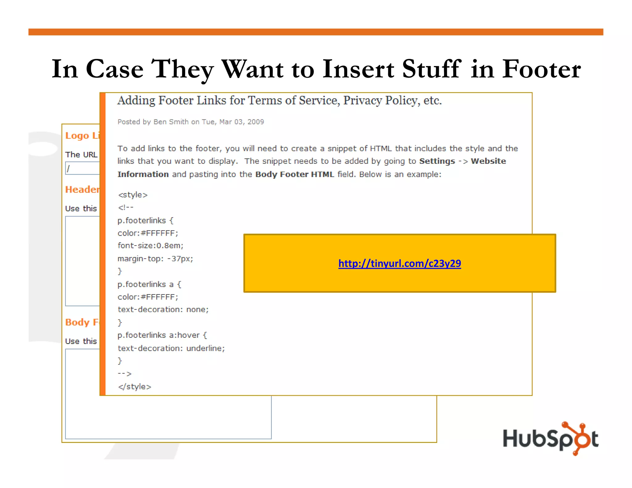 Lead Generation - Landing Page HubSpot May2009