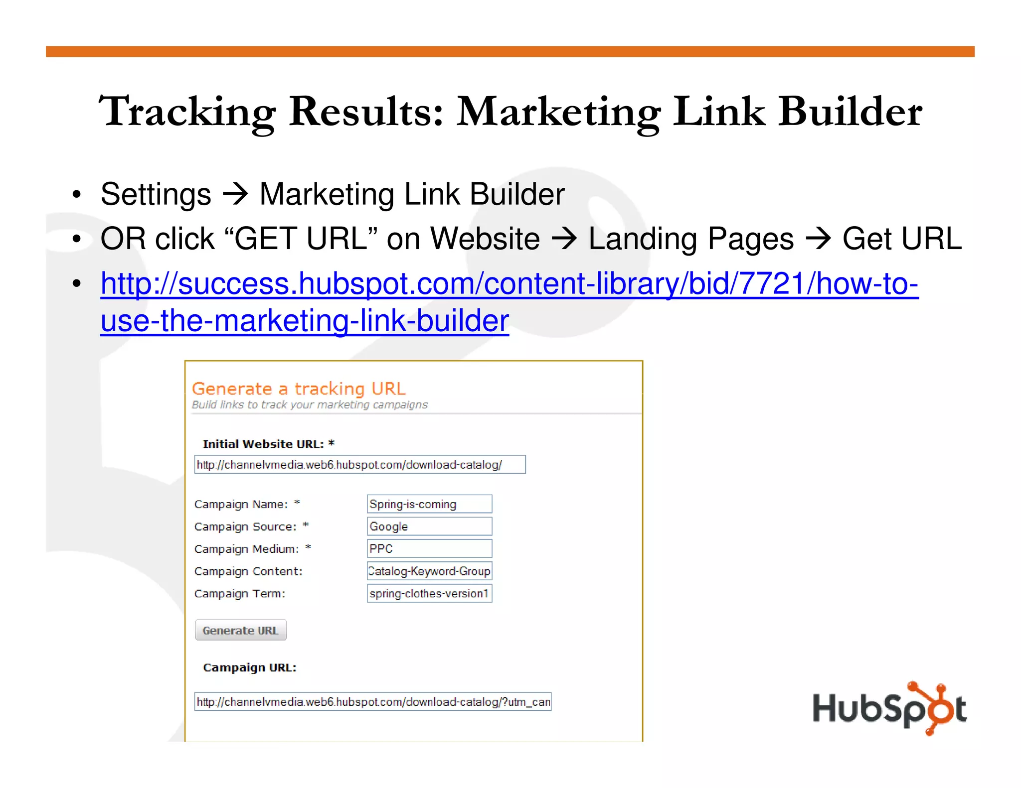 Lead Generation - Landing Page HubSpot May2009