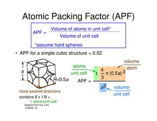 Microsoft PowerPoint - lecture (1) material scie (crystal structure) (3 ...