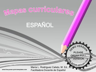 Mapas curriculares de español