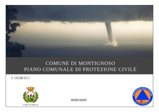 COMUNE DI MONTIGNOSO
PIANO COMUNALE DI PROTEZIONE CIVILE
Comune di Montignoso
2 Ottobre 2013
Barbara barsanti
 