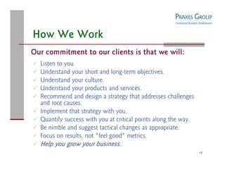 Praxes Group Capabilities Overview