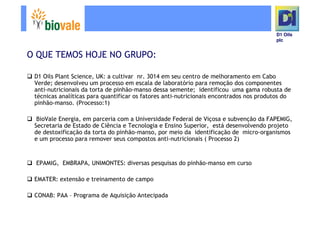 Microsoft Power Point   Programa De Pesquisa Em Rede Bio Vale]D1 Oils