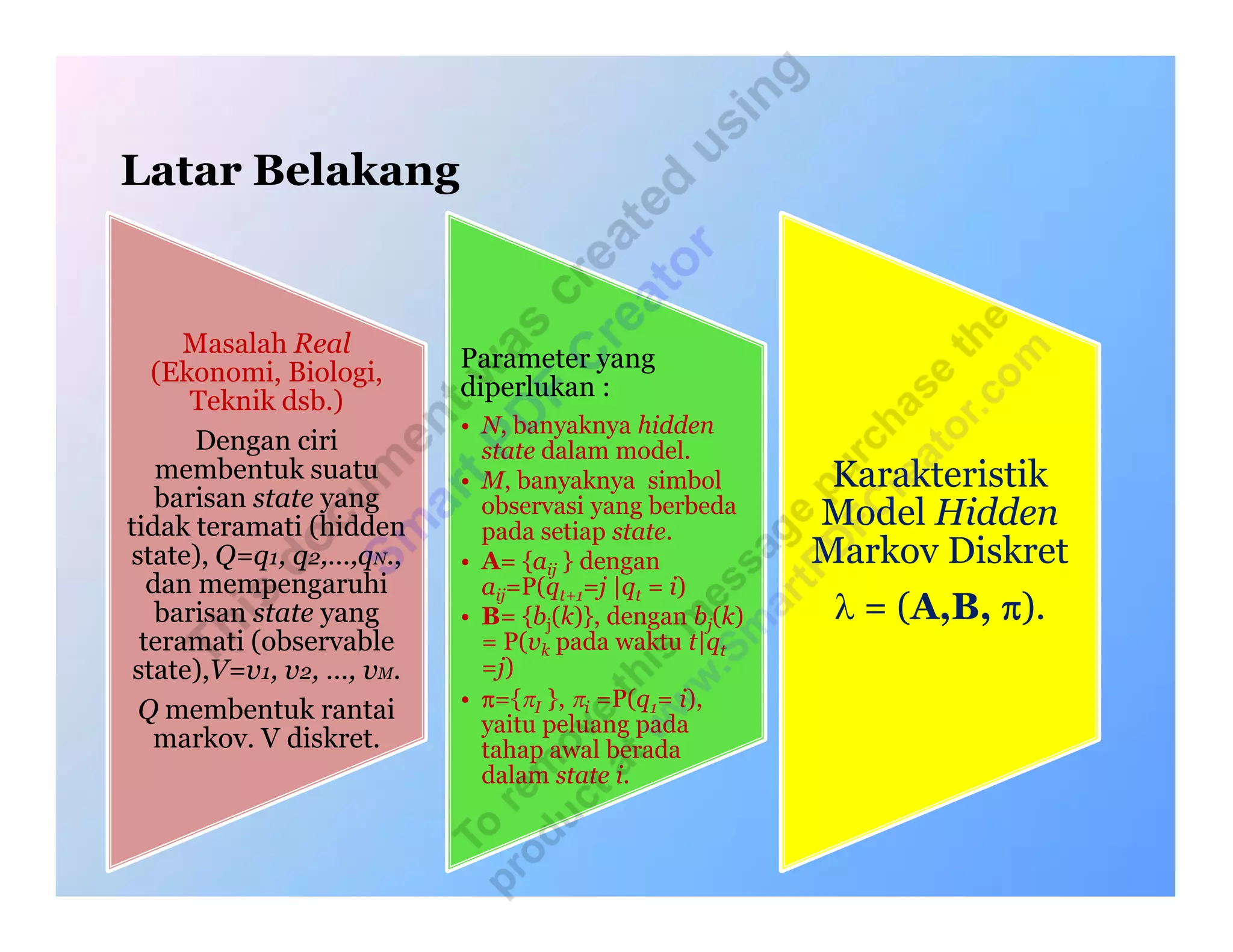 Aplikasi Hidden Markov Model | PPT