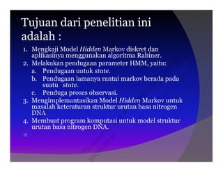 Aplikasi Hidden Markov Model | PPT
