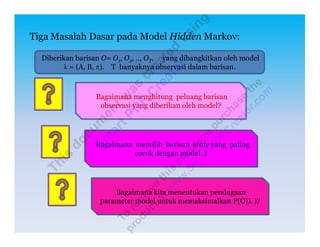 Aplikasi Hidden Markov Model | PPT