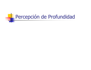 Percepción de Profundidad
 