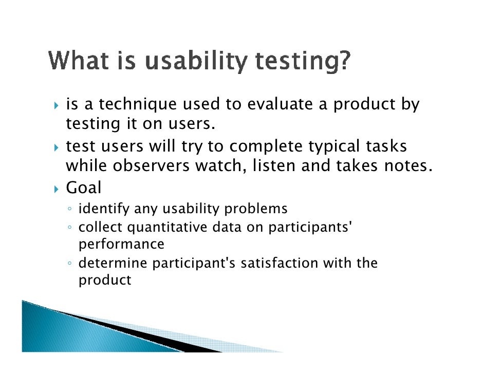 Usability Testing 101 An Introduction