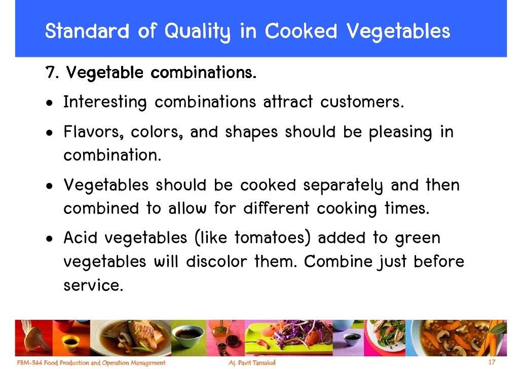 Week 8 Vegetables, Grain And Pasta