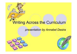 Writing Across the Curriculum
presentation by Annabel Desira

 