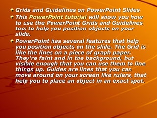 Powerpoint Guide Grid Microsoft Powerpoint 2003 | PPT