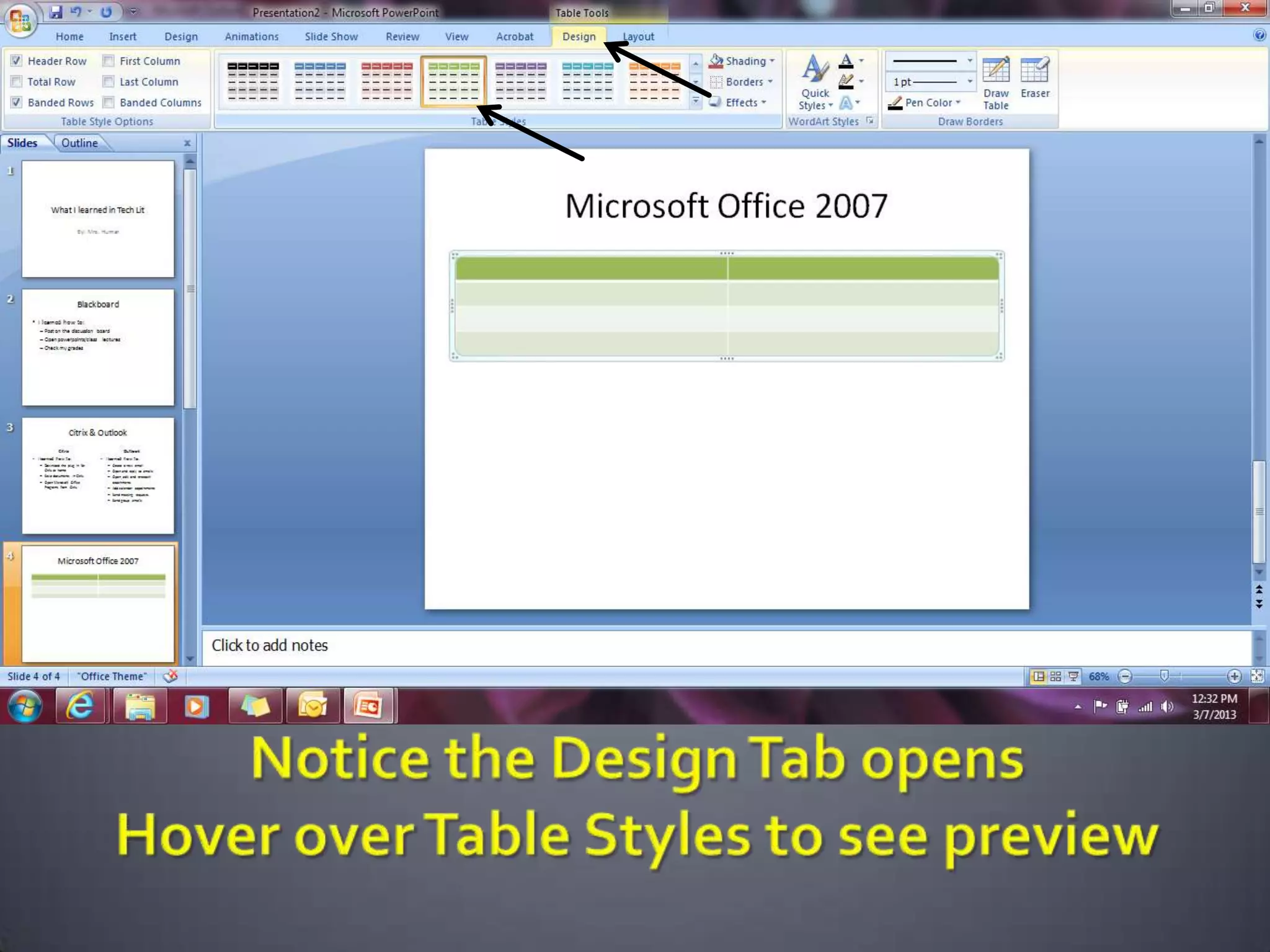 Microsoft PowerPoint 2007