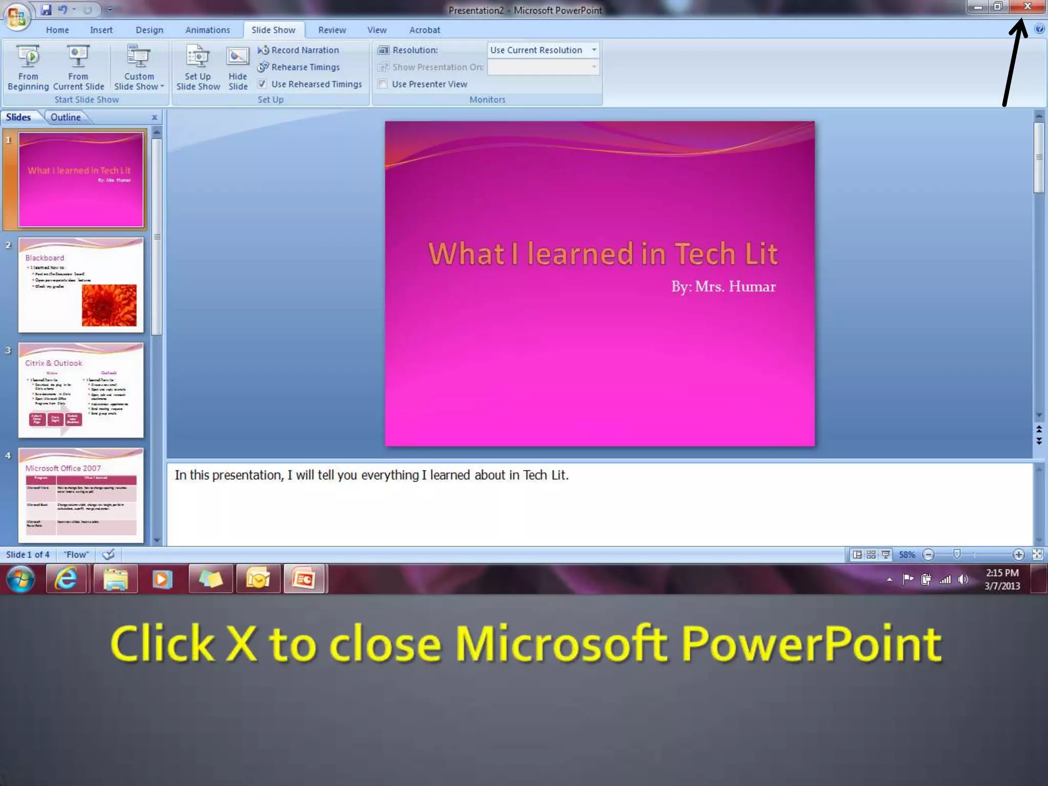 Microsoft PowerPoint 2007
