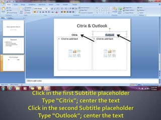 Microsoft PowerPoint 2007
