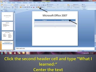 Microsoft PowerPoint 2007