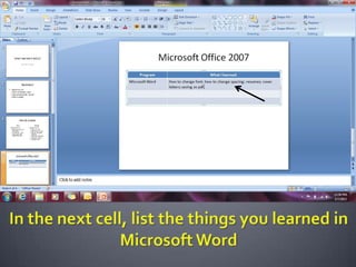 Microsoft PowerPoint 2007