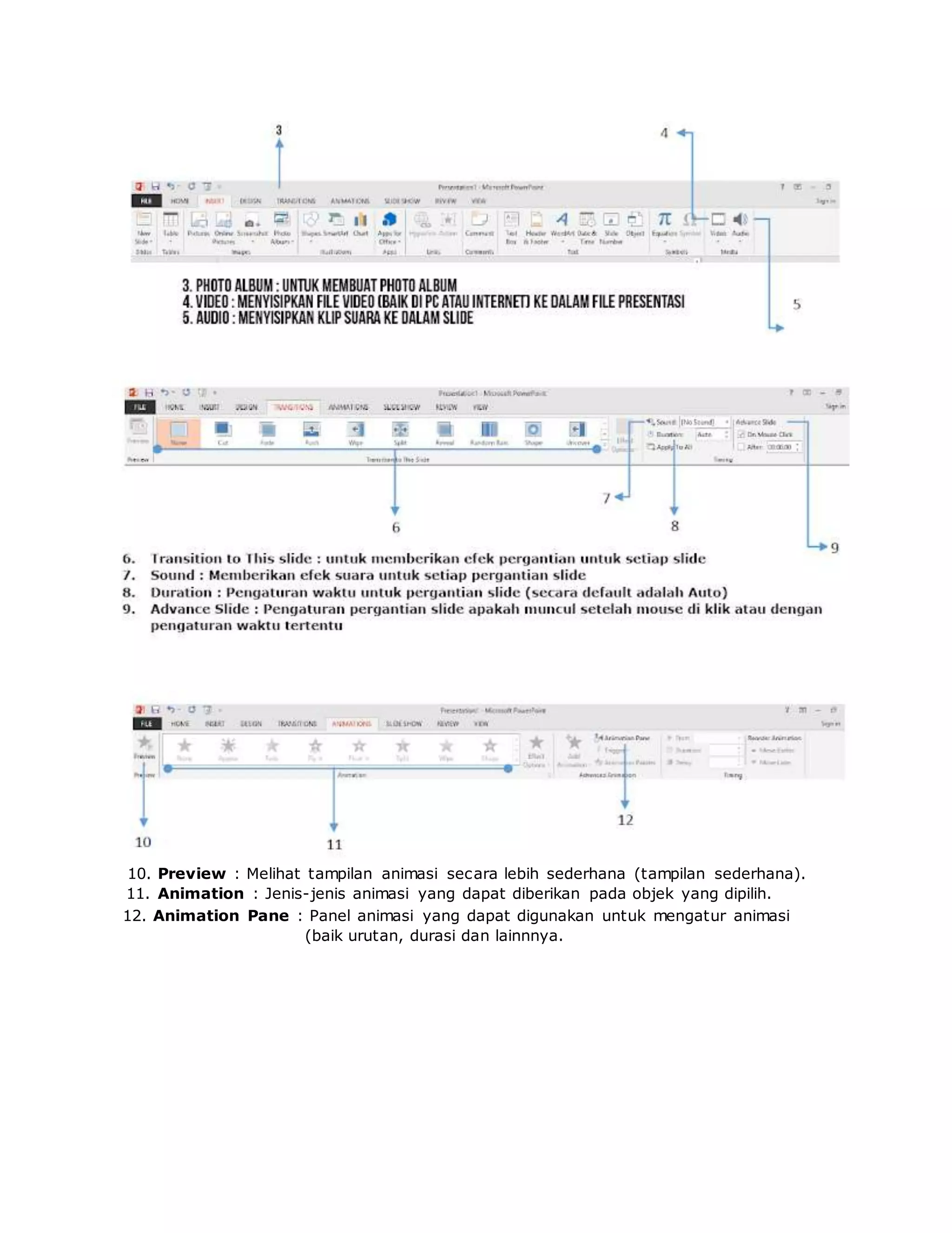 Microsoft power point 2013 menu DOCX