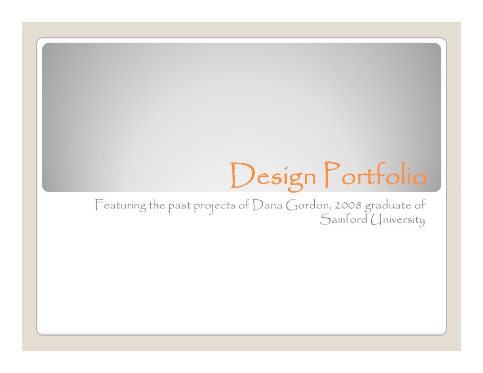 microsoft power point design portfolio