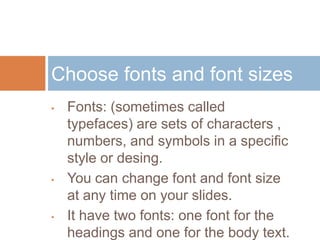 Microsoft powerpoint´s basic text formatting tools | PPT